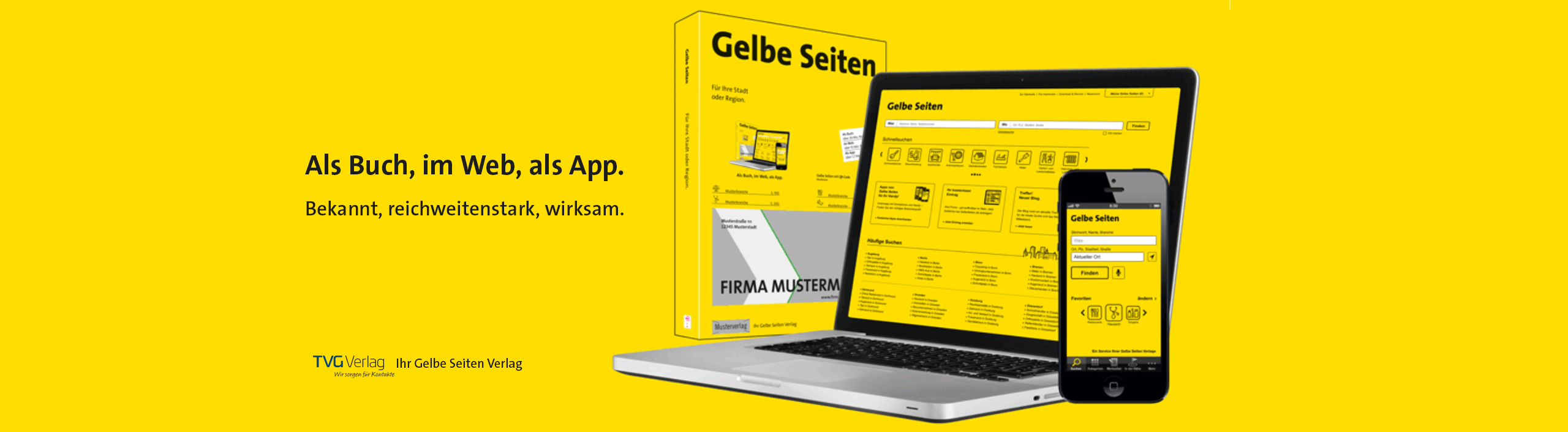 Ihr Gelbe Seiten Verlag ist für Sie da.  Jetzt Kontakt aufnehmen Gelbe Seiten Verlag